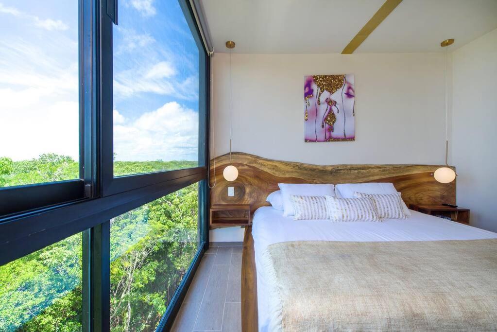 Designer Penthouse - Jungle Views, Bike To Tulum