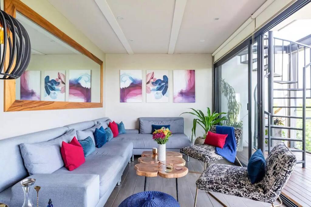 Designer Penthouse - Jungle Views, Bike To * Tulum